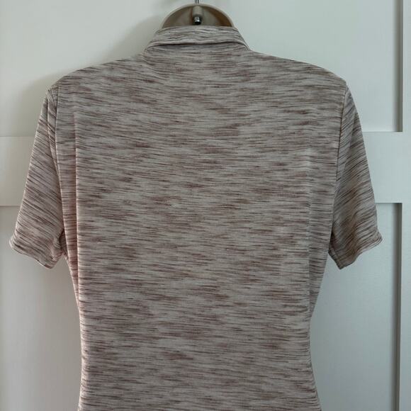 Lovers and Friends Kayce Midi Dress Jersey Knit Button Down Marled Natural Med - Picture 8 of 16